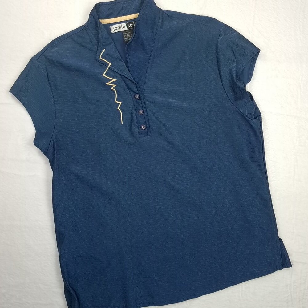 jamie sadock Golf Shirt Navy Blue XL